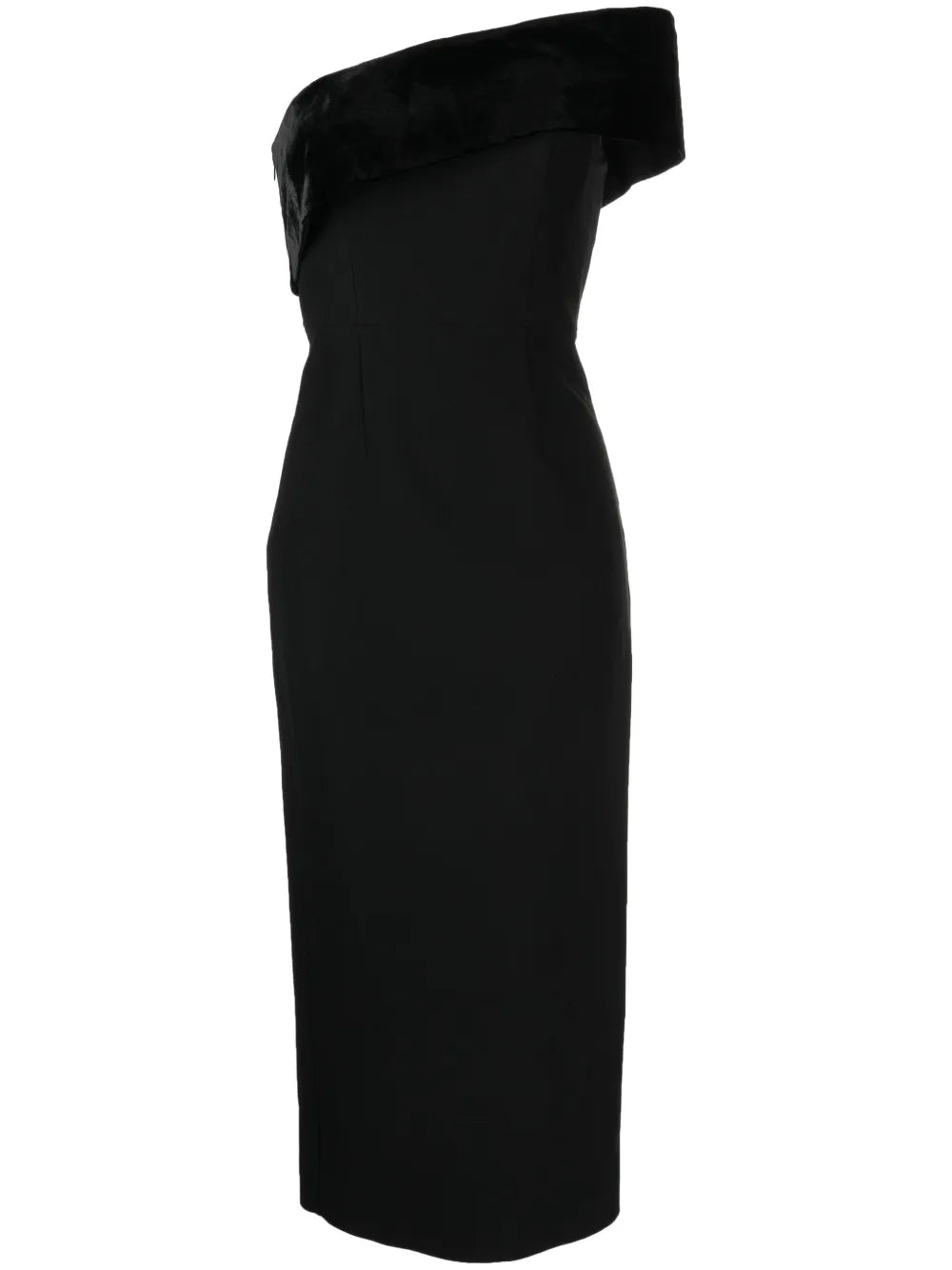 Asymmetric Cady Midi Dress