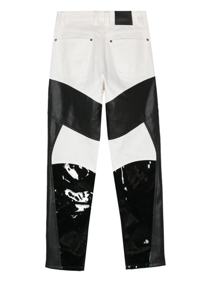 Colour-Block Tapered Trousers