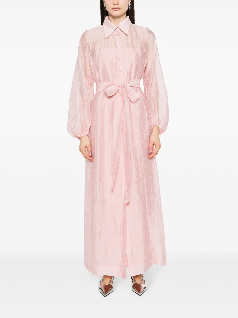 Lobelia Crinkled Shirtdress