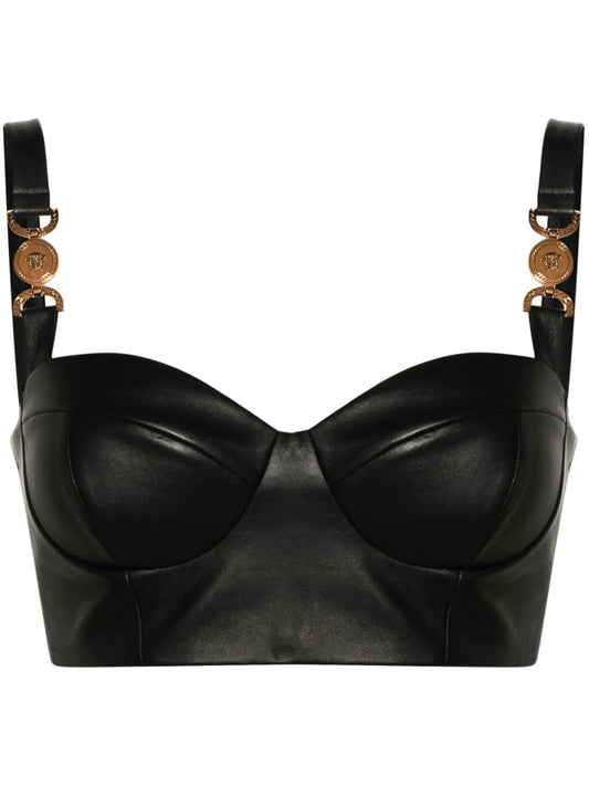 Medusa '95 Leather Bustier Top