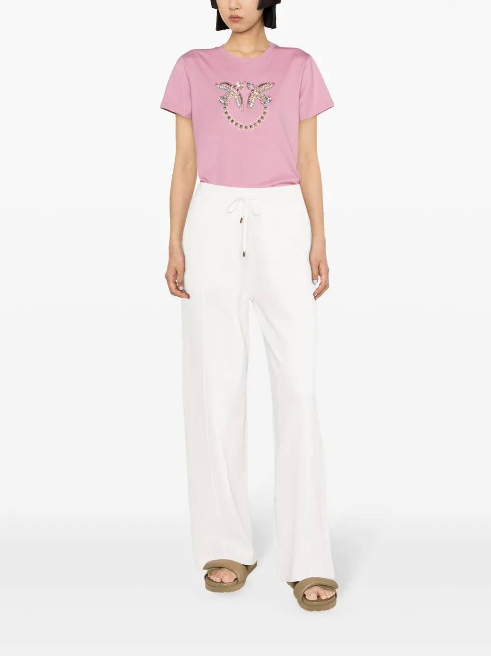 Wide-Leg Track Pants