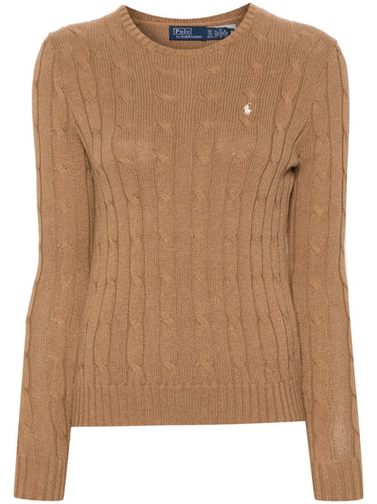 Polo-Pony-Motif Cotton Jumper