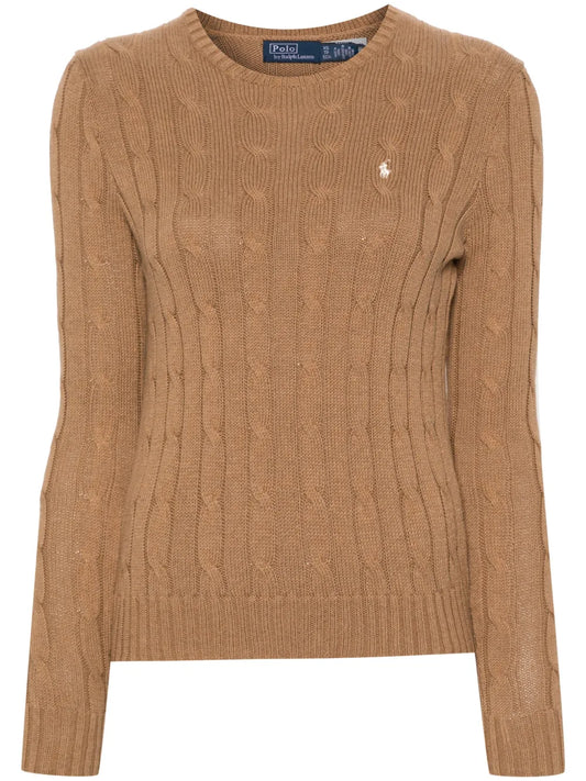 Polo-Pony-Motif Cotton Jumper