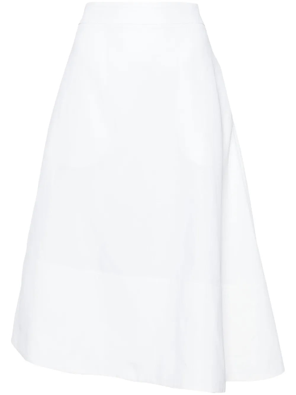 Asymmetric Linen Midi Skirt