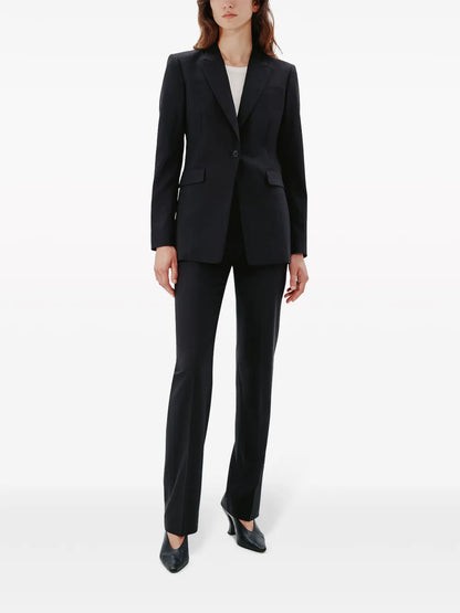 Single-Breasted Merino Wool Blazer