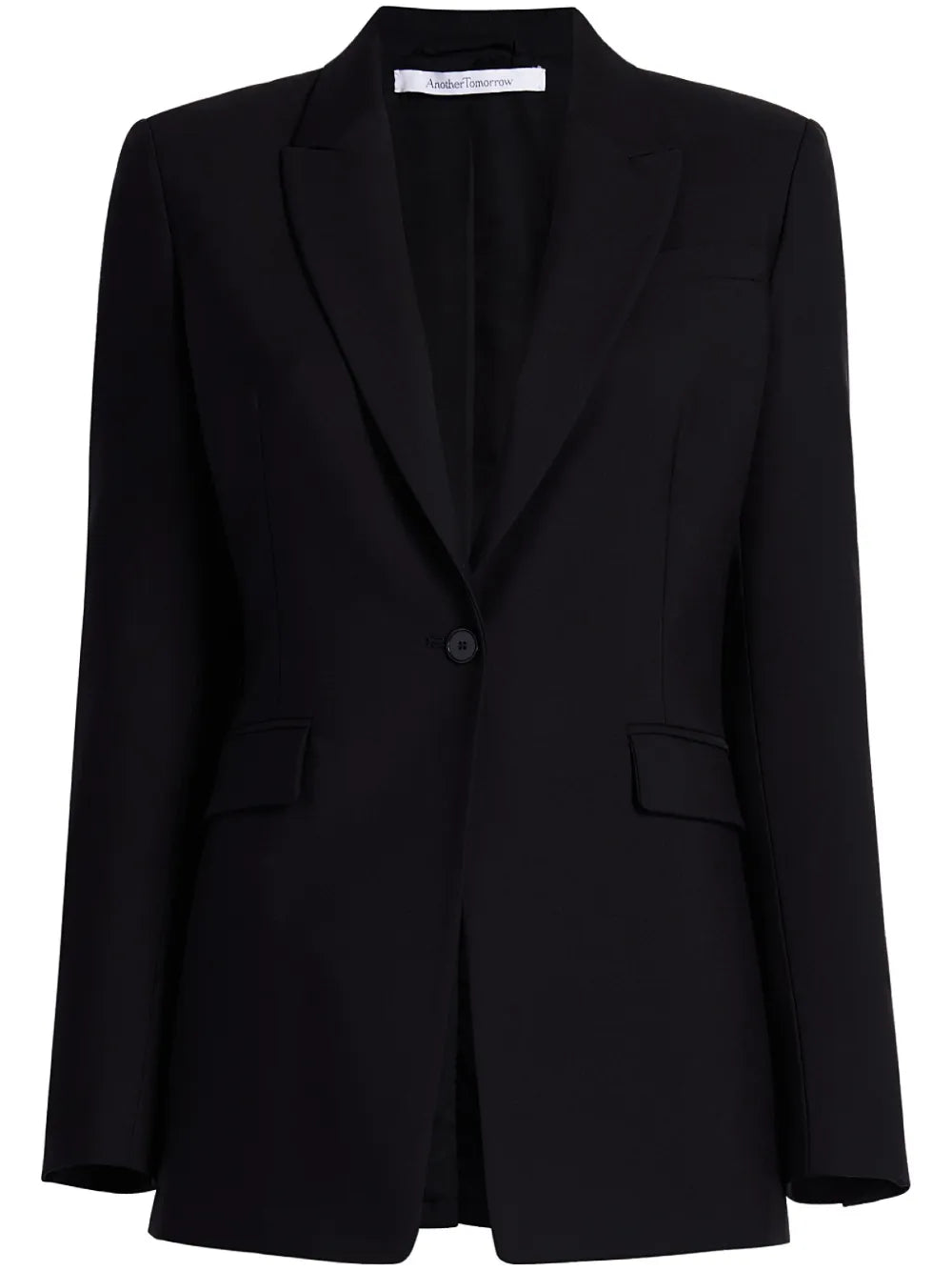 Single-Breasted Merino Wool Blazer