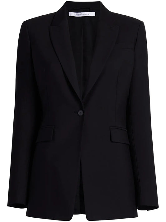 Single-Breasted Merino Wool Blazer