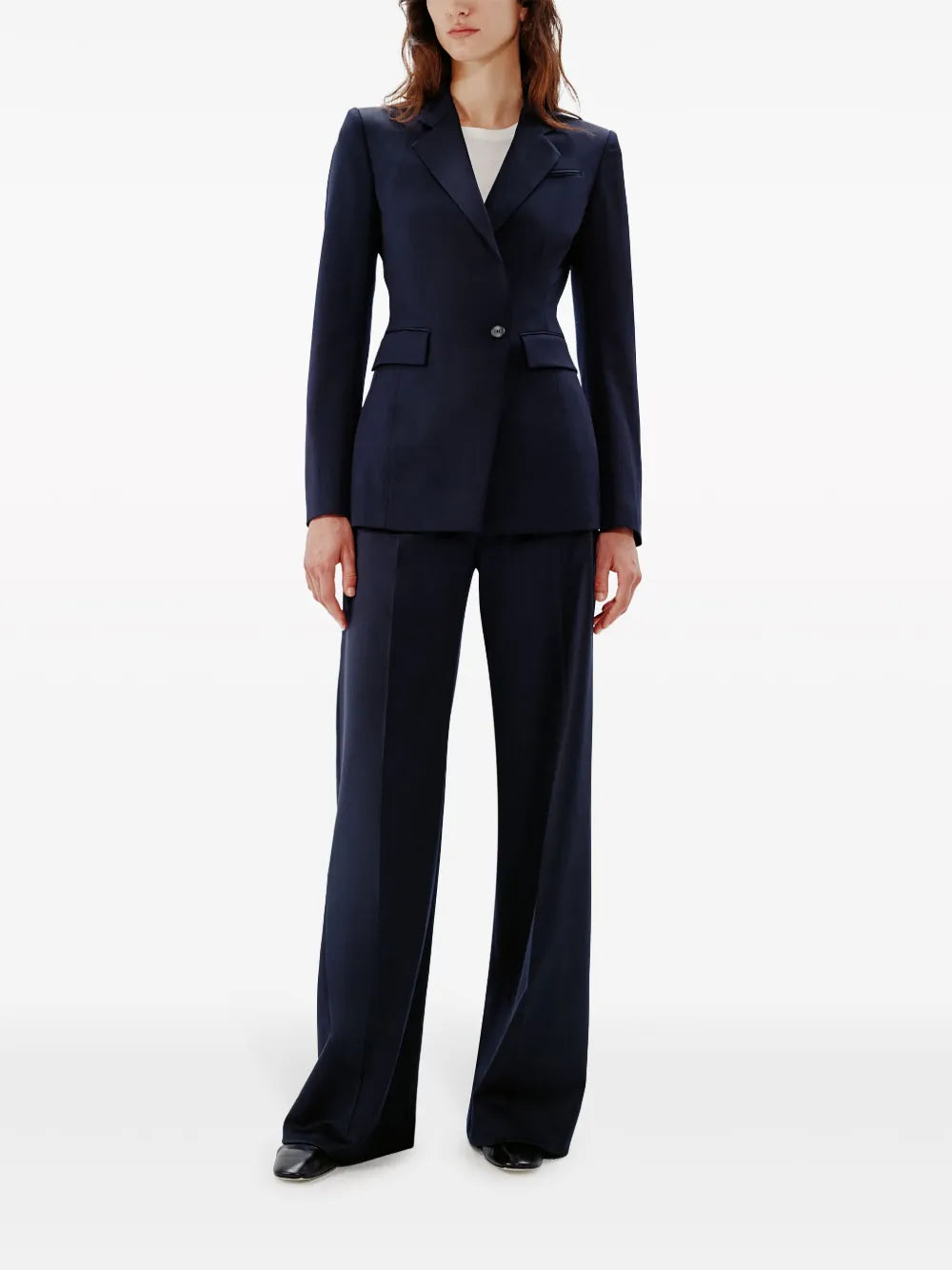 Wide-Leg Tailored Trousers