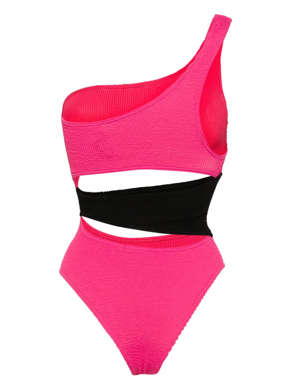 Splice Cut-Out Smocked Swimsuit