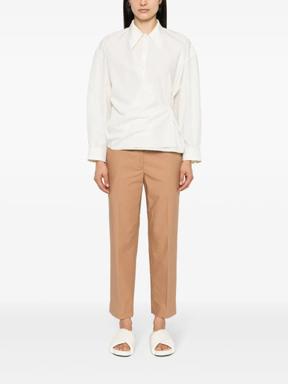 Tapered Cropped Trousers