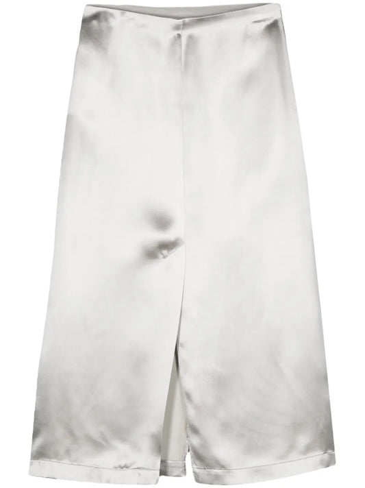 Satin Midi Skirt