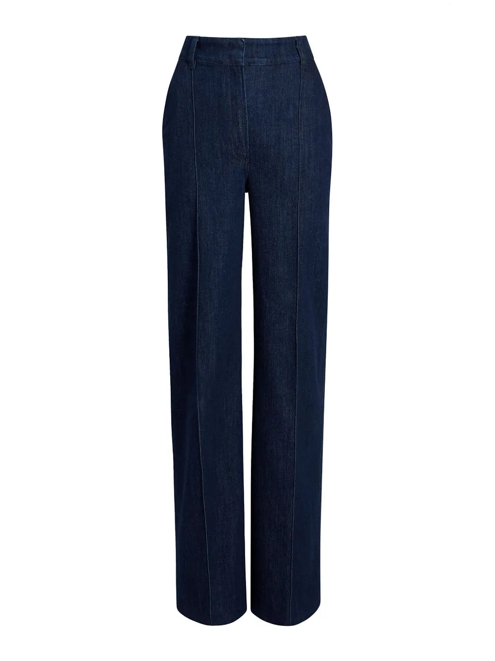 High-Rise Denim Trousers