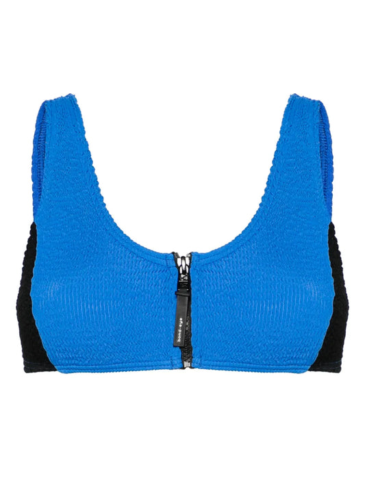 Splice Scout Seersucker Bikini Top