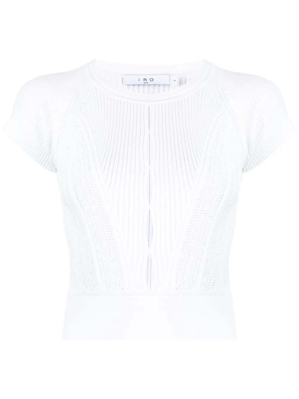 Cut-Out Knit T-Shirt