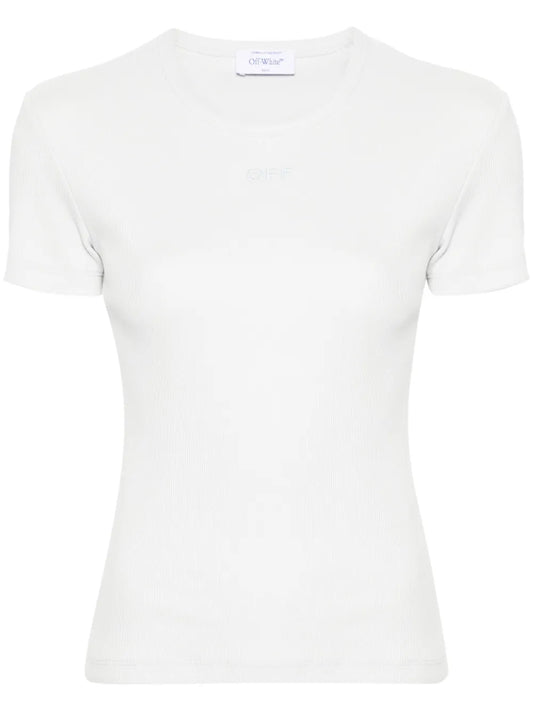 Off Stamp Cotton T-Shirt