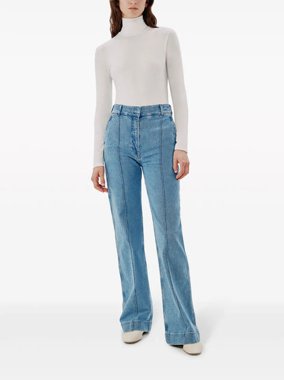 Roll-Neck Long-Sleeve Bodysuit