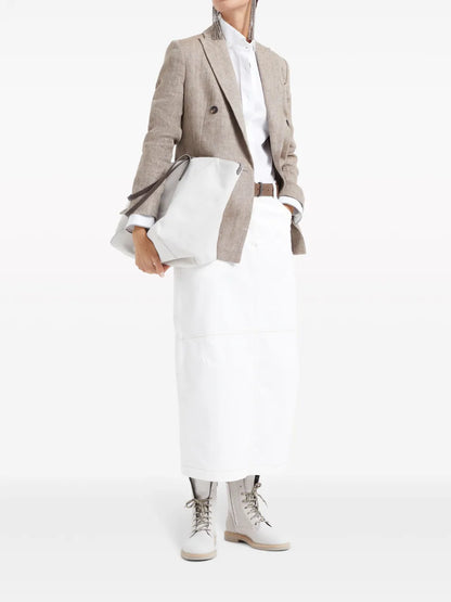 Monili-Trim Cotton Shirt
