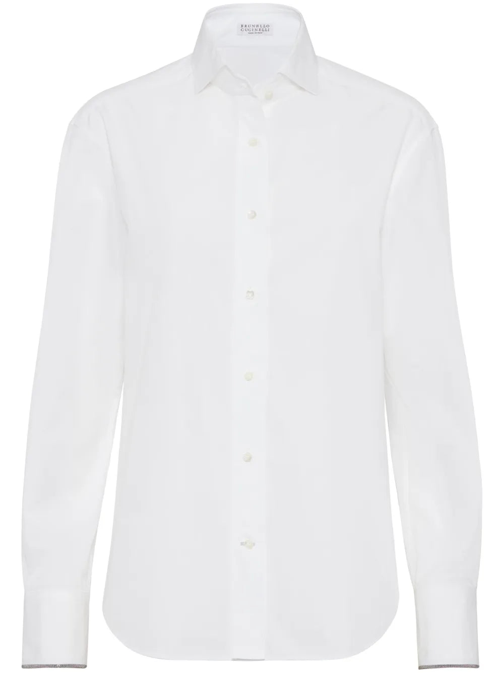 Monili-Trim Cotton Shirt