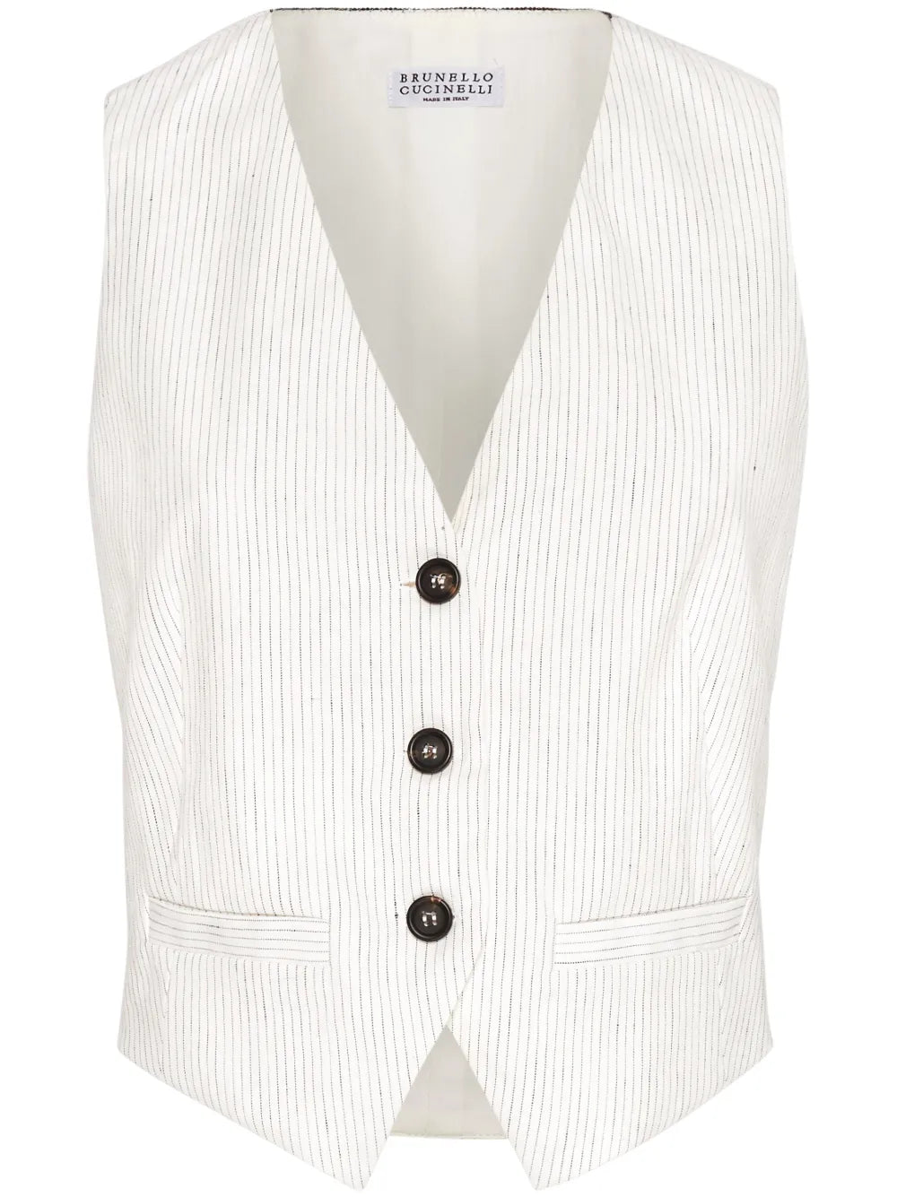 Pinstripe-Pattern Waistcoat