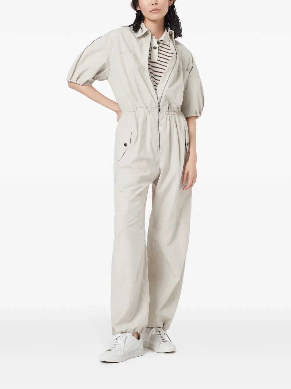 Wide-Leg Cotton Jumpsuit