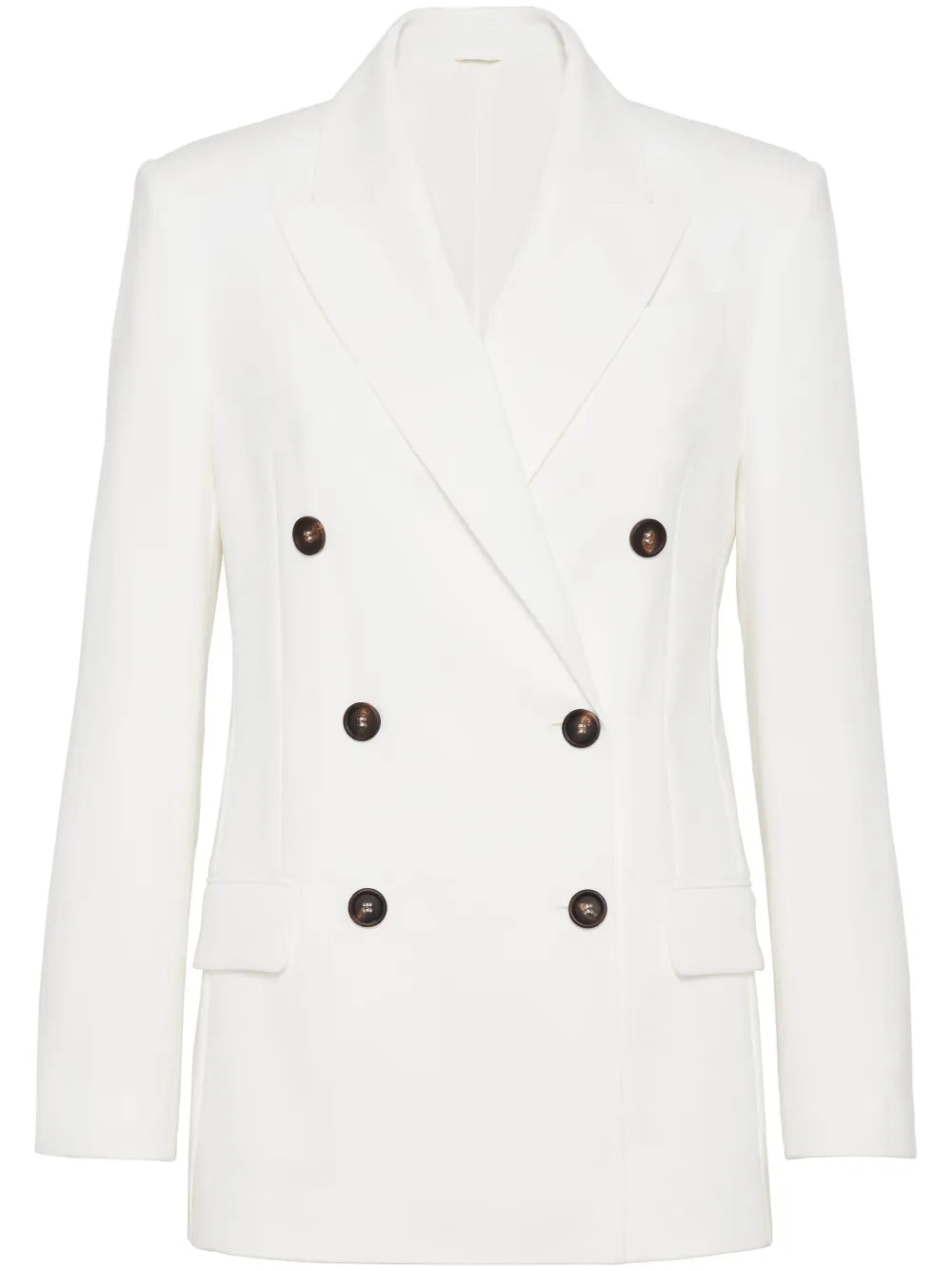 Double-Breasted Cotton-Twill Blazer