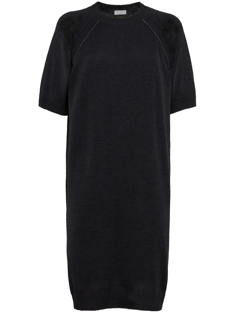 Fine-Knit Cotton T-Shirt Dress