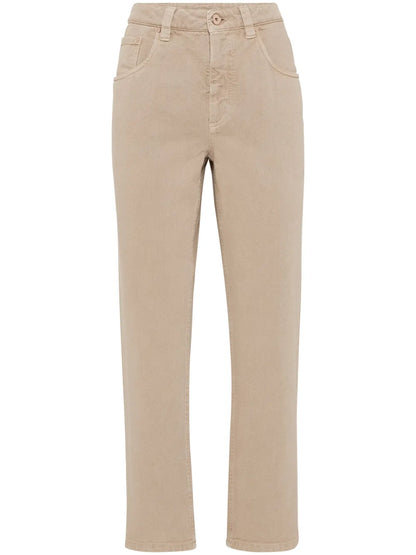 Mid-Rise Cropped Jeans