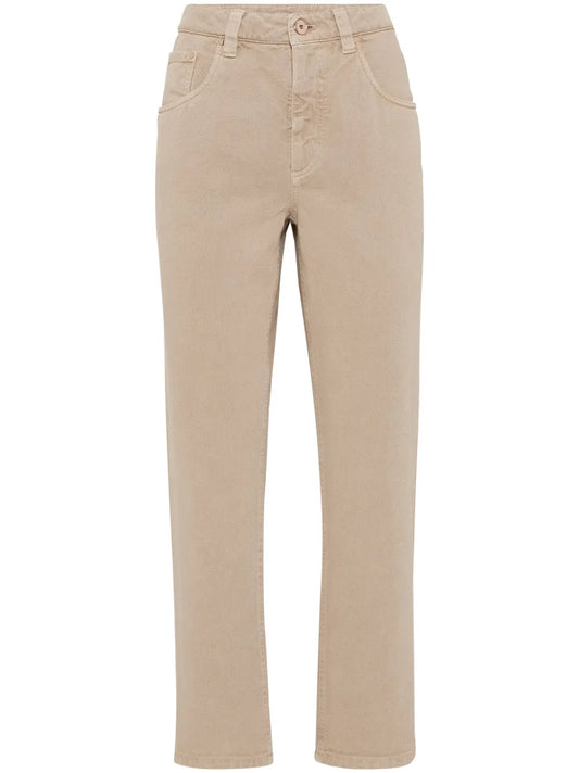 Mid-Rise Cropped Jeans