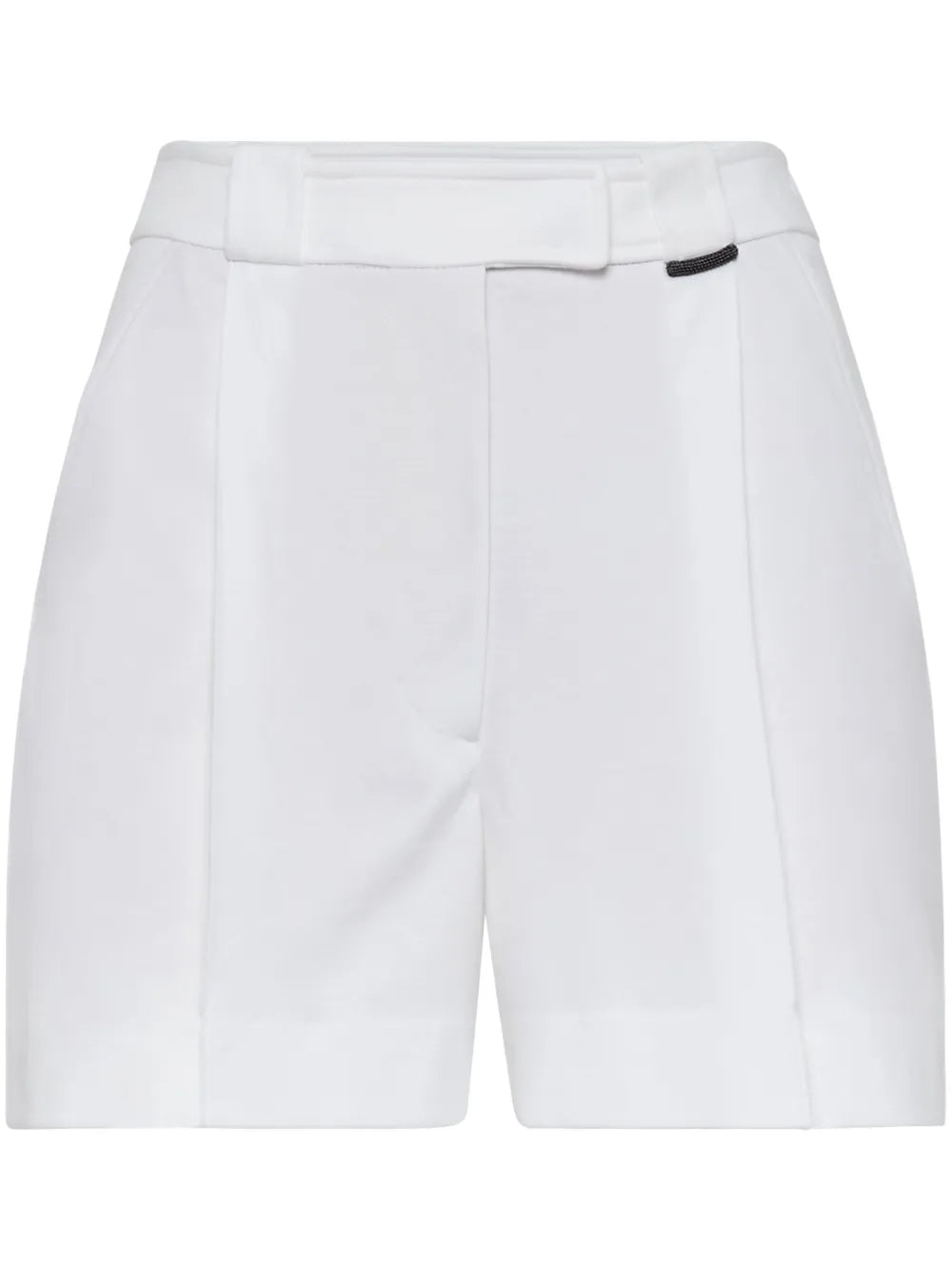 Monili-Embellished Cotton Shorts