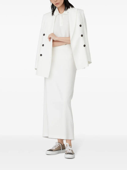 Cotton Straight Maxi Skirt