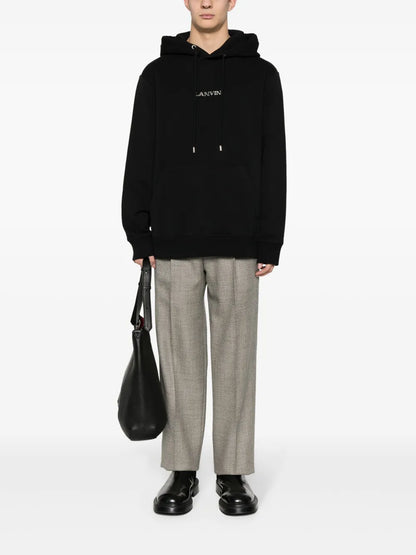 Logo-Embroidered Cotton Hoodie