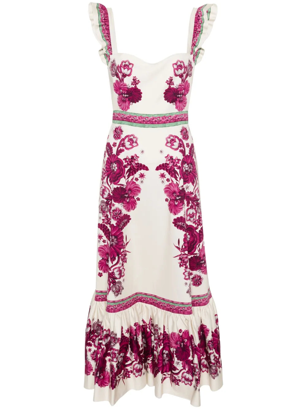 Gingerbread Floral-Print Maxi Dress