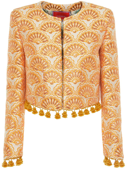 Bijoux Matelassé Cropped Jacket