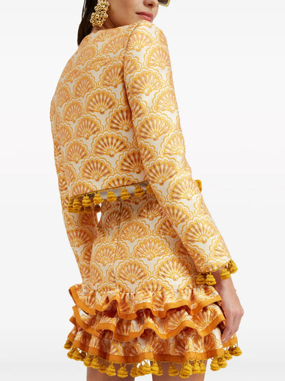 Bijoux Matelassé Cropped Jacket