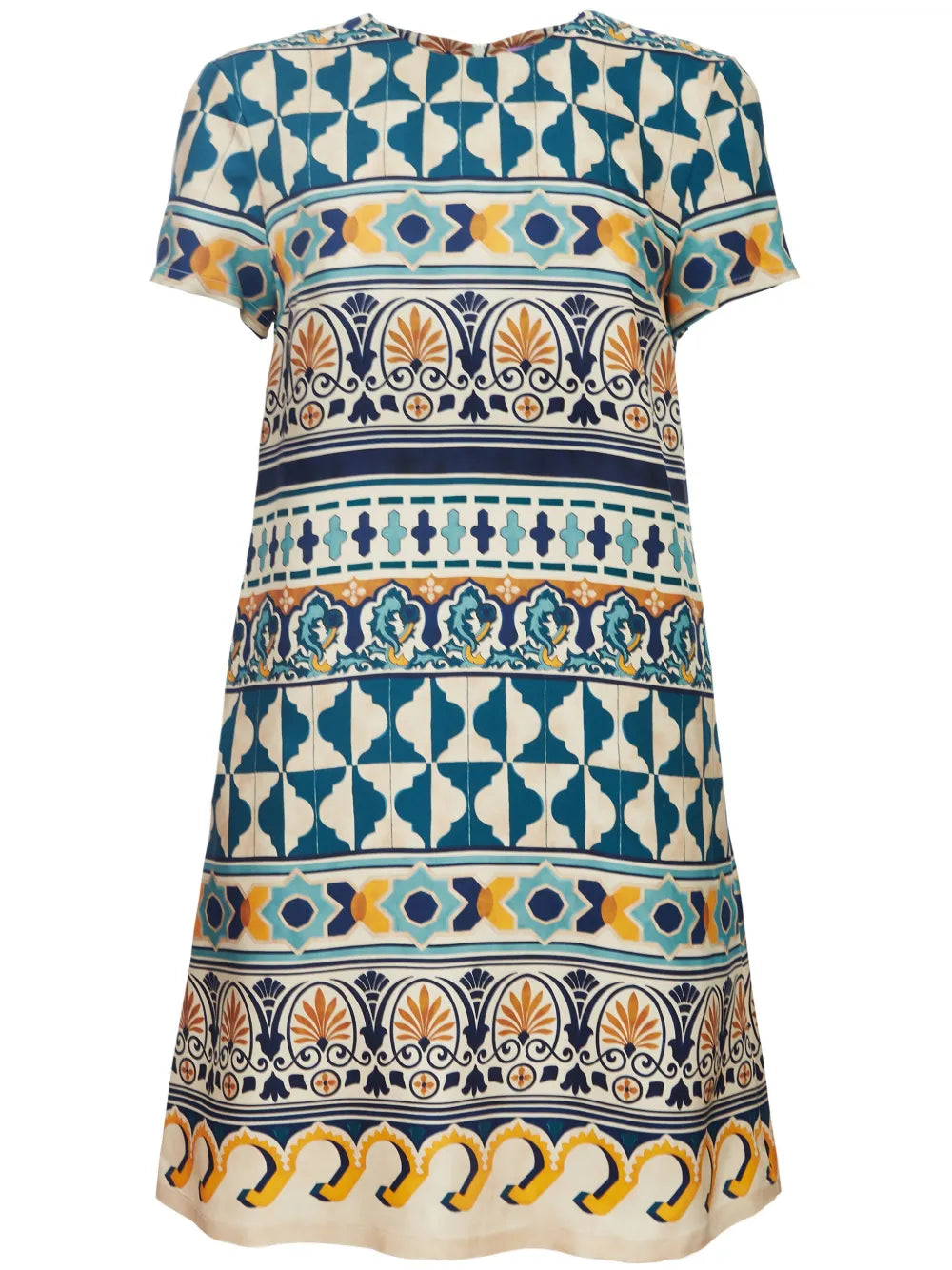 Mini Swing A-Line Silk Dress