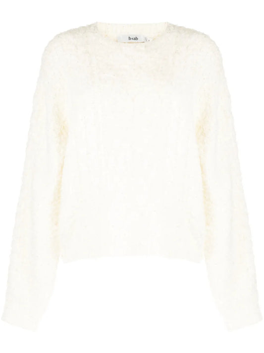 Cable-Knit Brushed Jumper