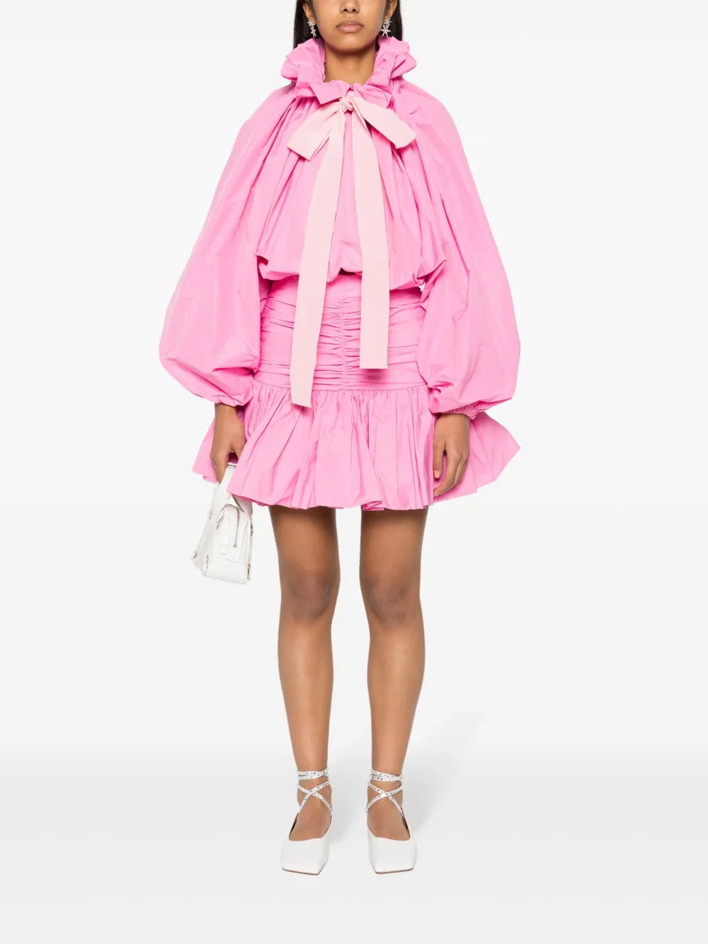 Iconic Drawstring Faille Top