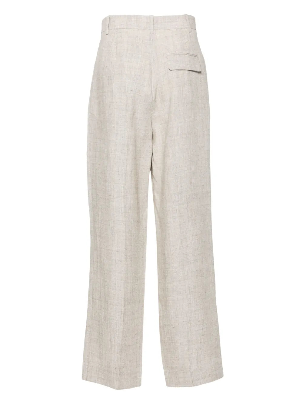 Pleated Wide-Leg Trousers