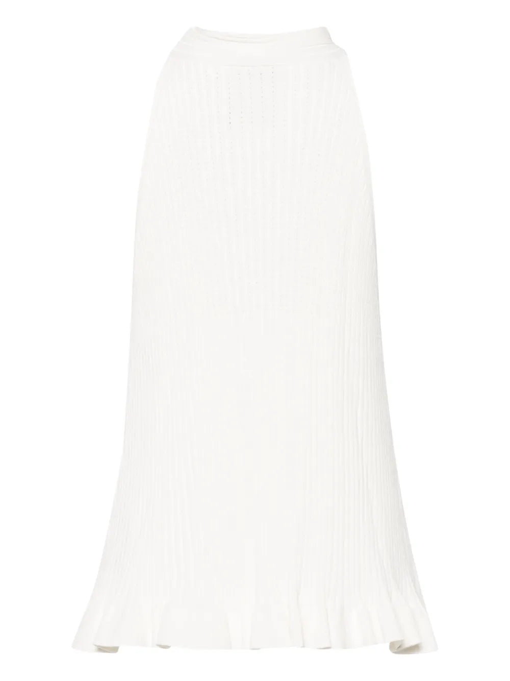 Halterneck Ribbed-Knit Top