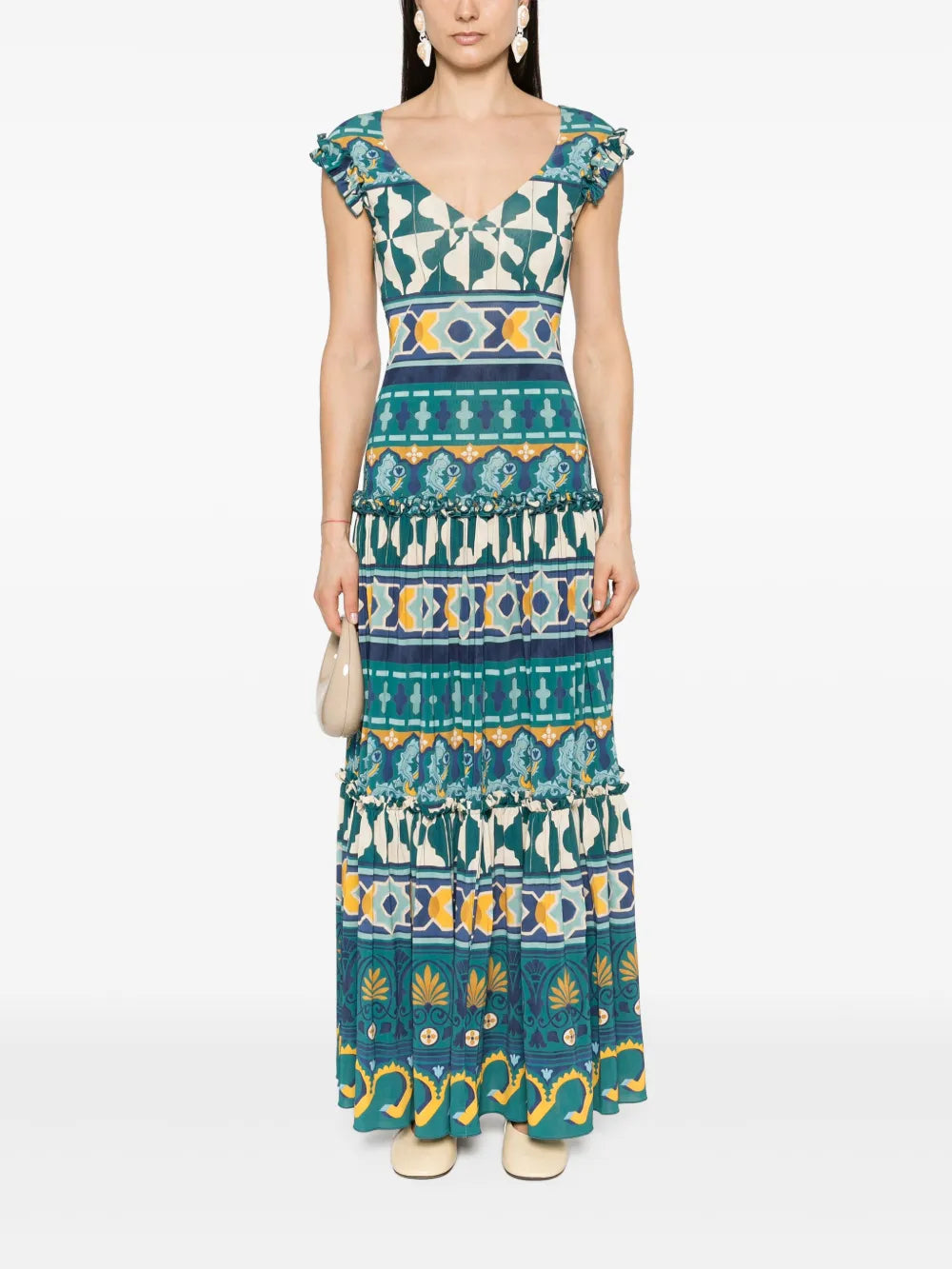 Pimento Graphic-Print Maxi Dress