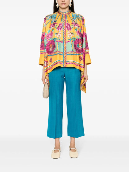 Foulard Floral-Print Shirt