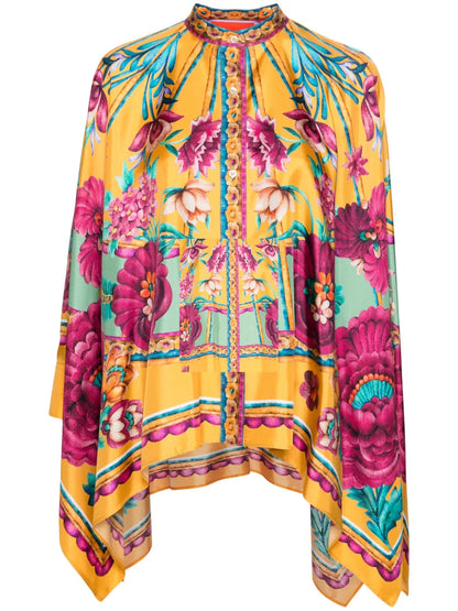 Foulard Floral-Print Shirt