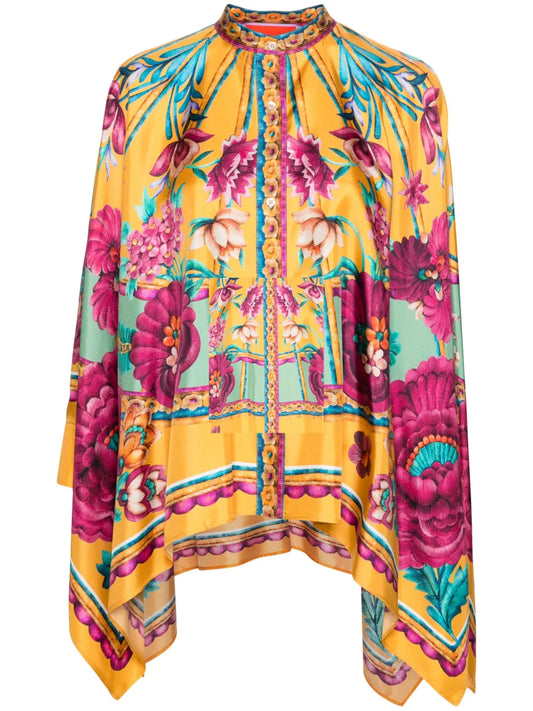 Foulard Floral-Print Shirt