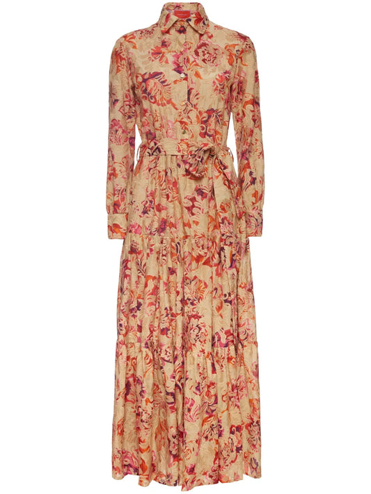 Bellini Floral-Print Shirt Dress
