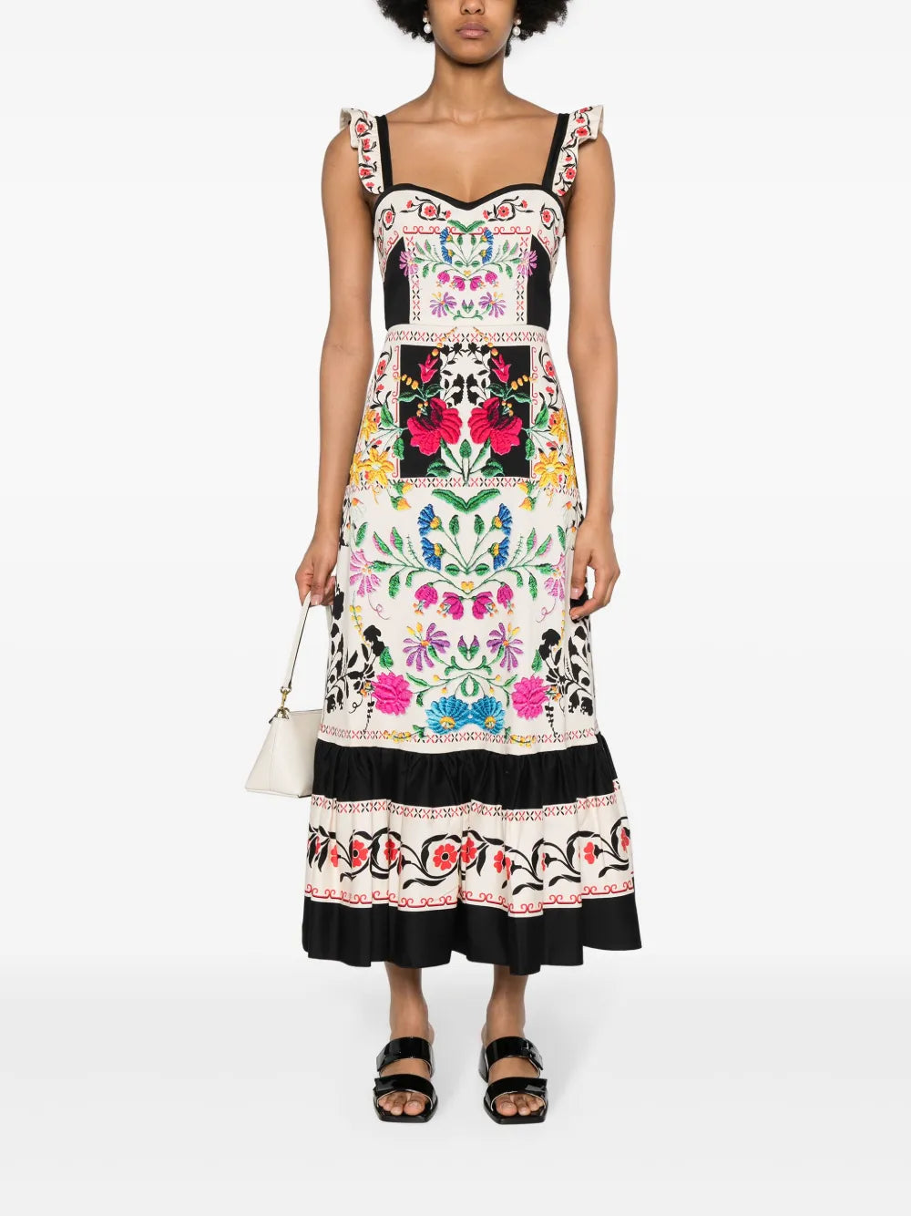 Gingerbread Floral Maxi Dress
