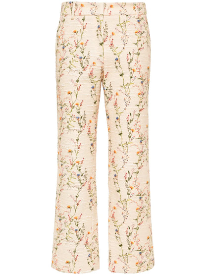 24/7 Floral Straight-Leg Trousers