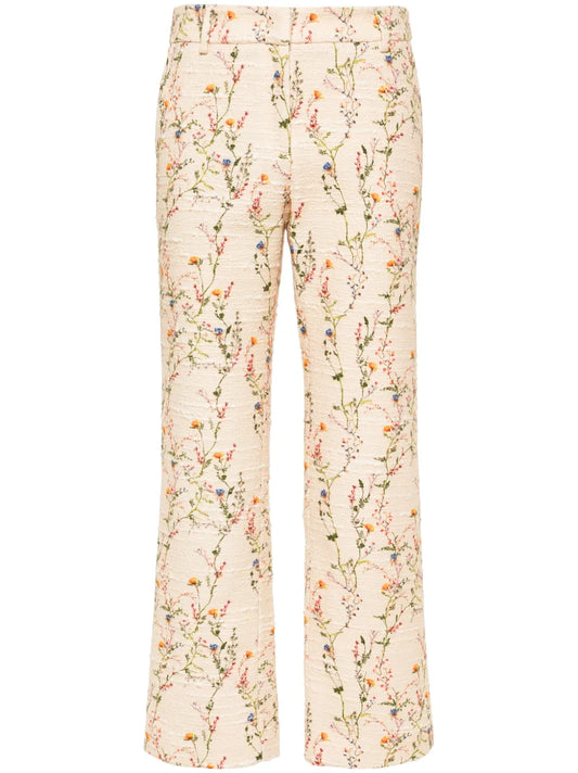 24/7 Floral Straight-Leg Trousers