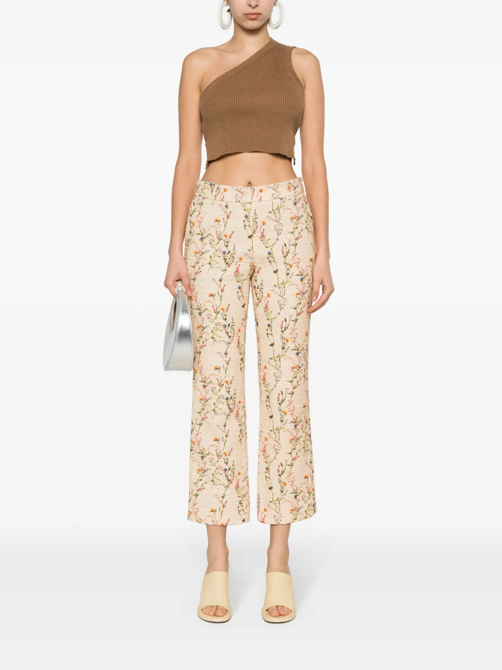 24/7 Floral Straight-Leg Trousers