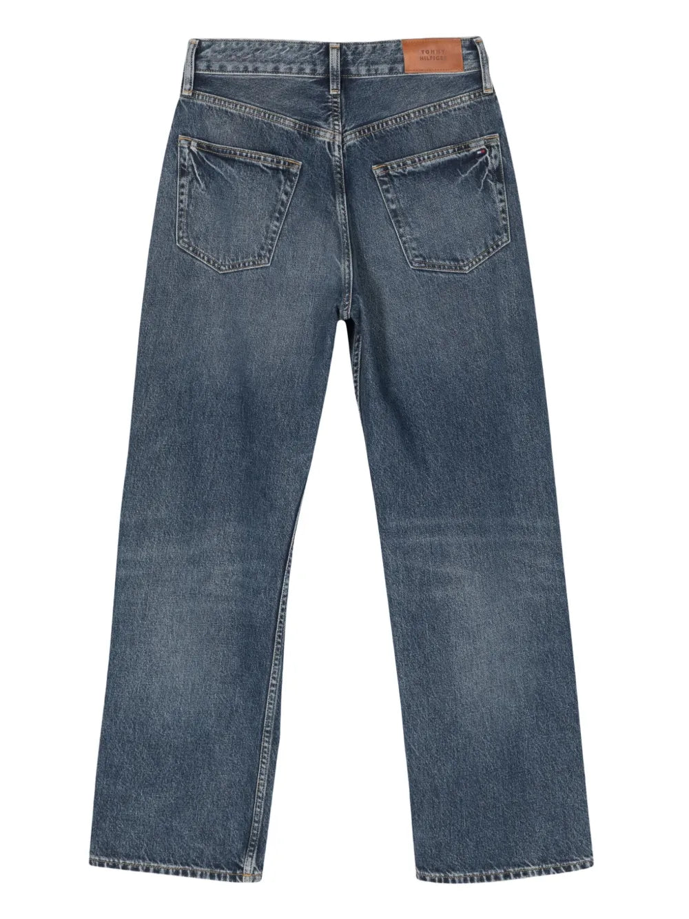Mid-Rise Straight-Leg Jeans