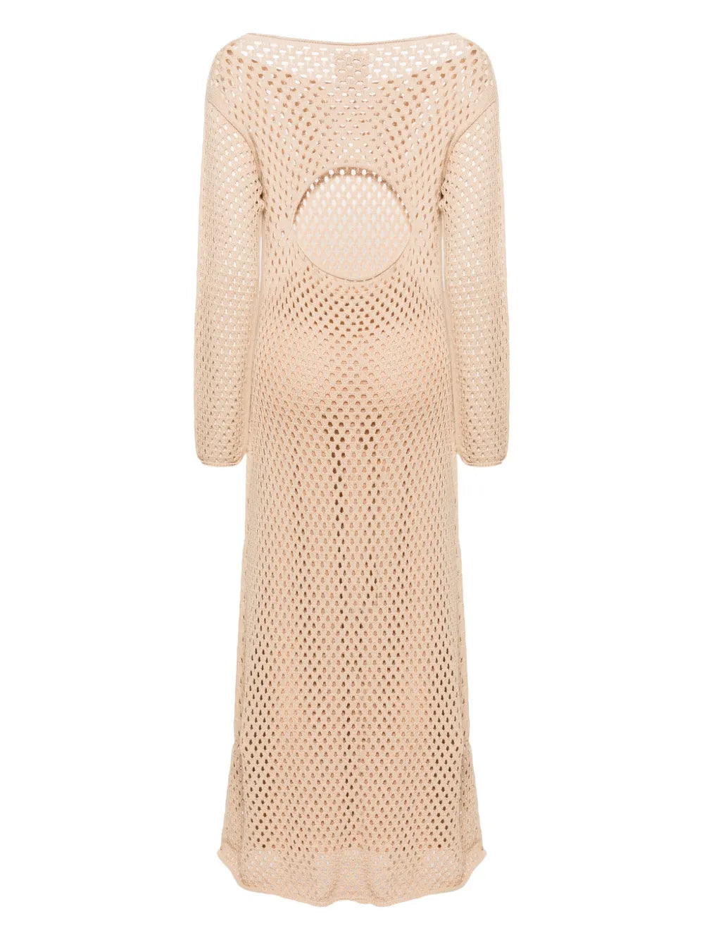 Open-Knit Cotton Maxi Dress